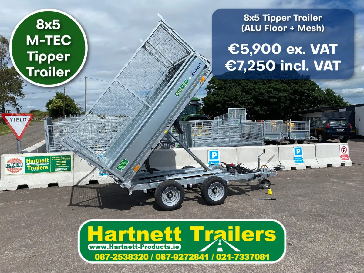 8x5 Tipping Trailer from Hartnett Trailers - Image 1