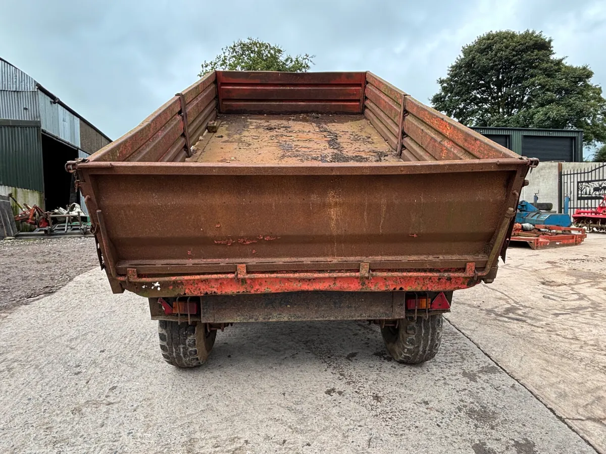 Tipping trailer 13ft x 7ft 6” dropsides - Image 3