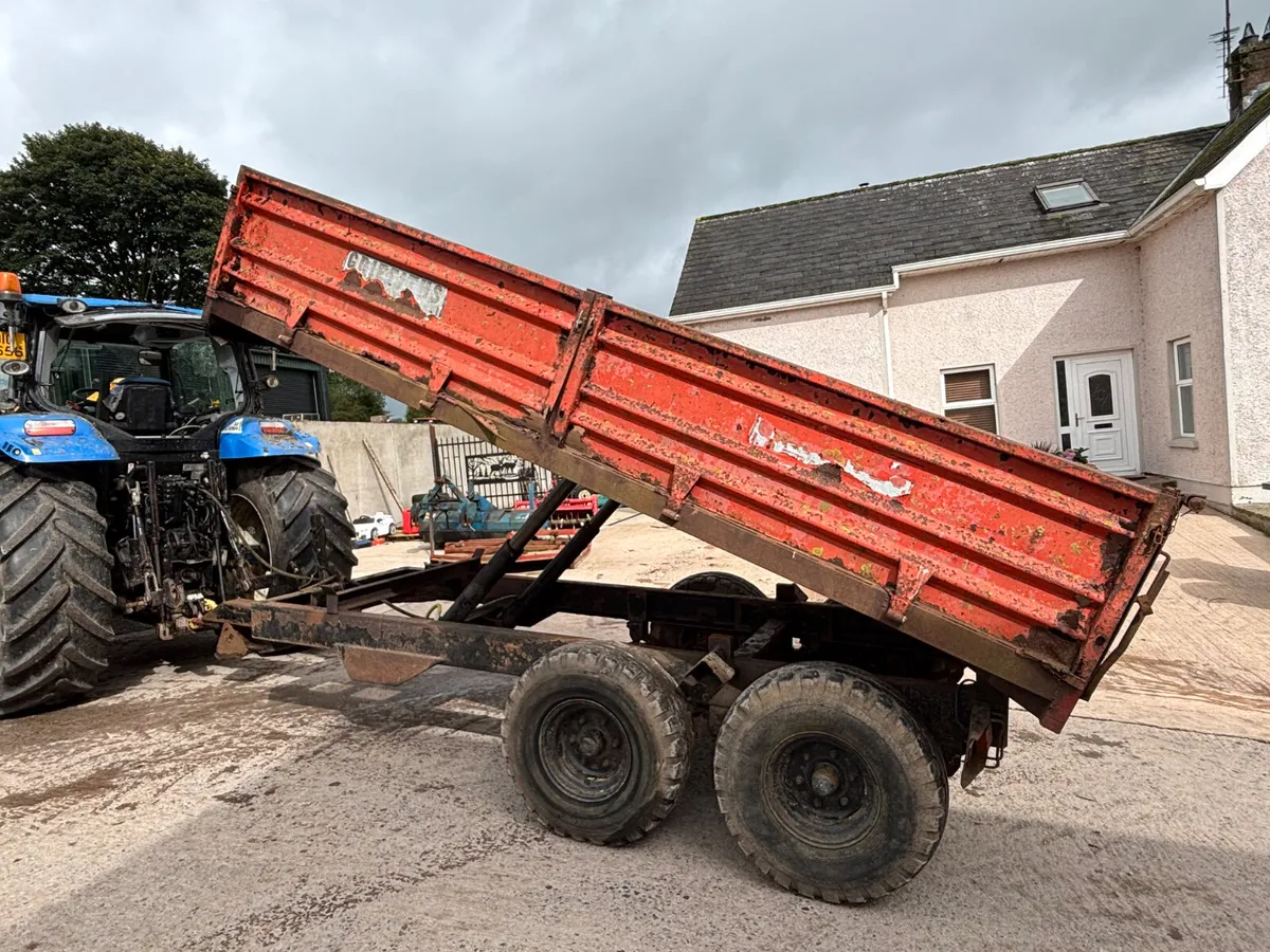 Tipping trailer 13ft x 7ft 6” dropsides - Image 2