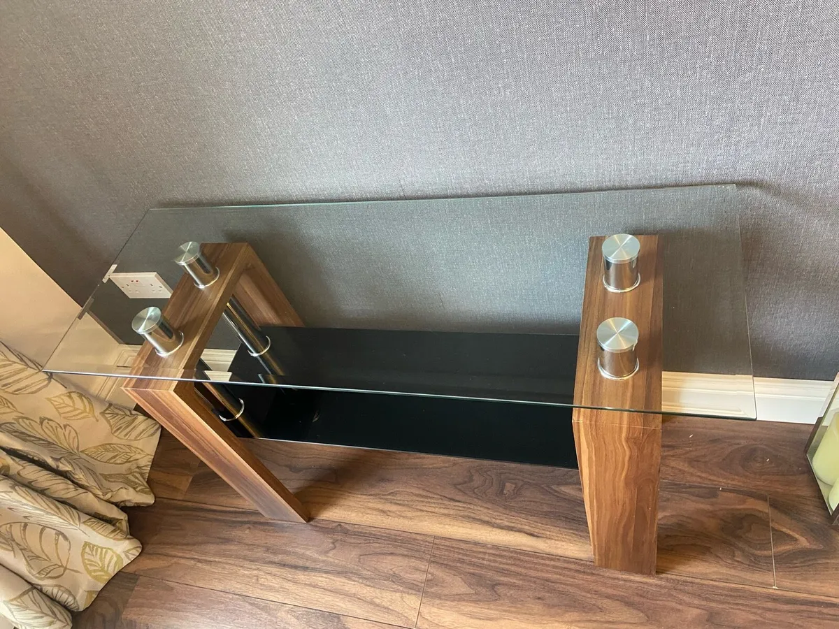 Console table with two matching side tables - Image 2