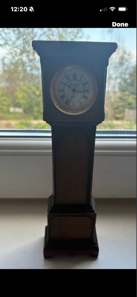 Vintage Miniature Grandfather Clock - Image 1