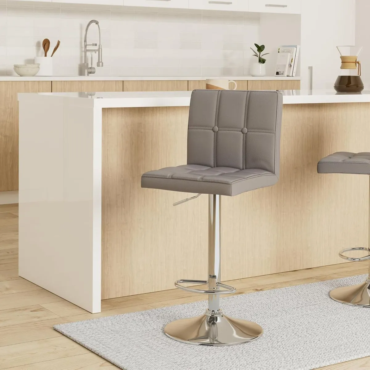 Bar Stools Swivel Chair Kitchen Breakfast Counter - Image 2