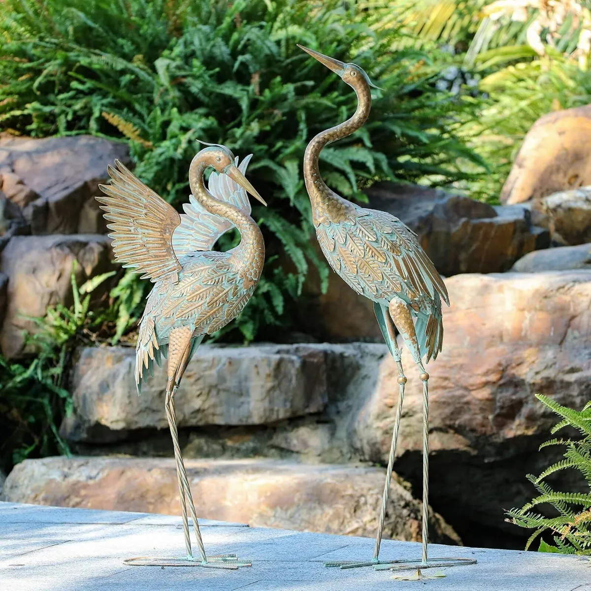 Large Crane Garden Ornaments - Image 3