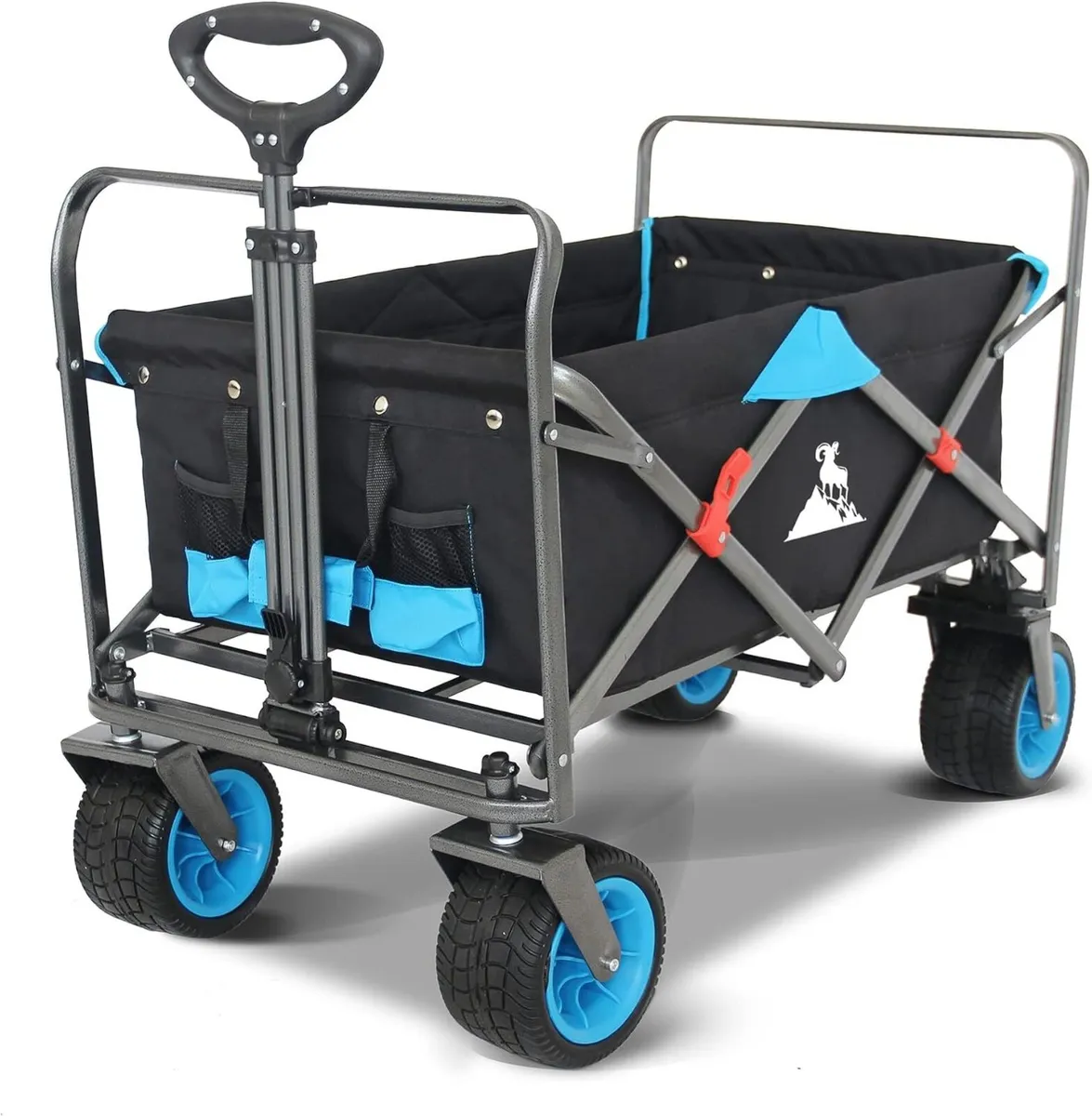 Garden Collapsible Wagon All-Terrain Trolley - Image 1