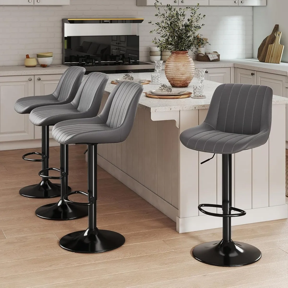 Bar Stools Swivel Counter Height Barstools - Image 2