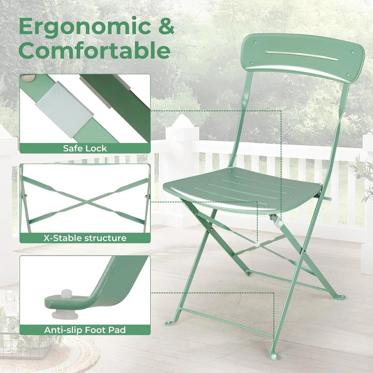 Grand Pation Garden Furniture Set (3 Piece) - Image 4