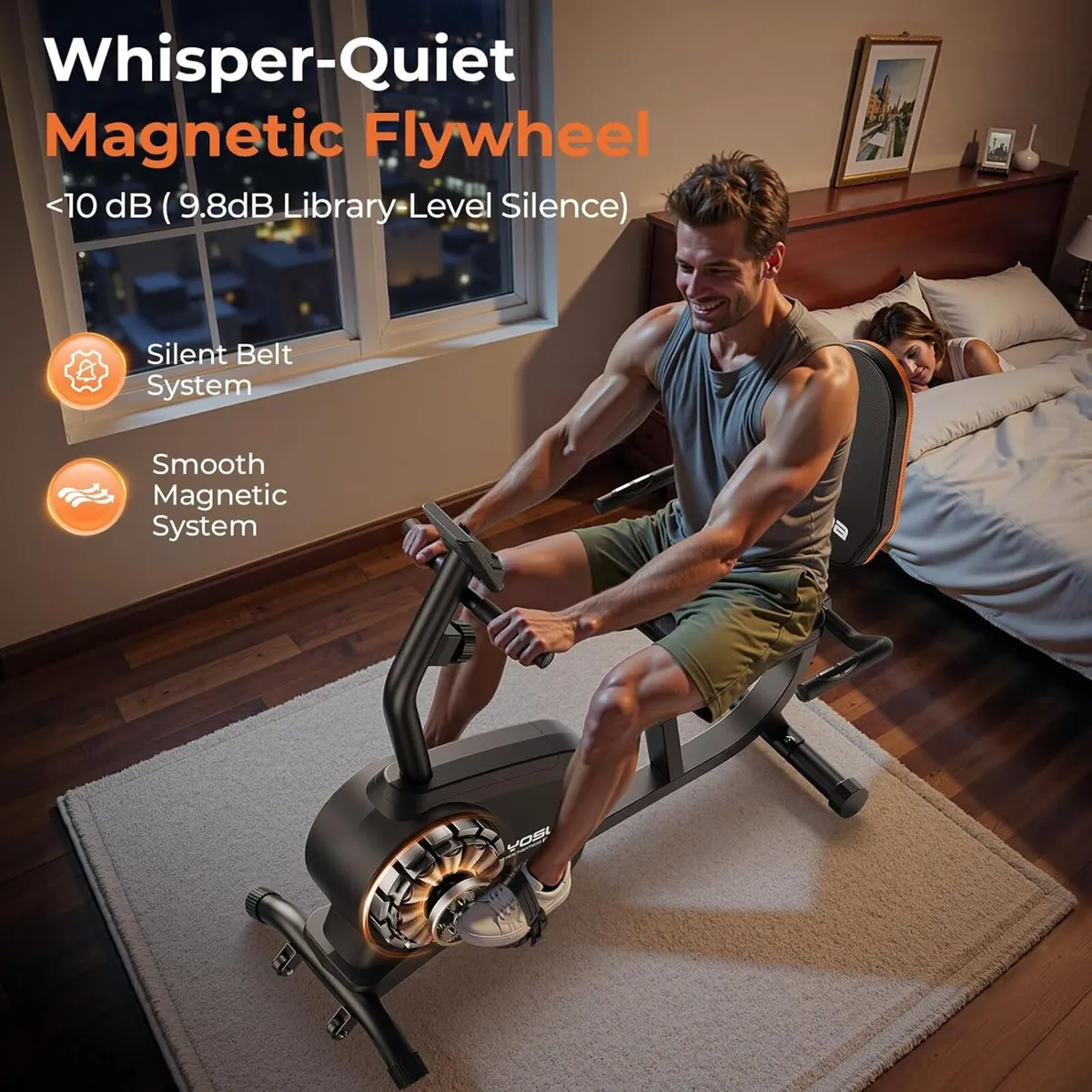 Exercise Bike 16-Level Resistance 160KG Capacity - Image 3
