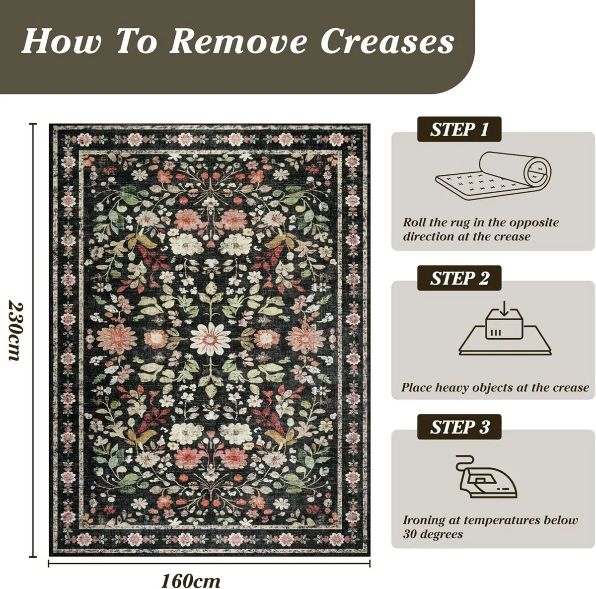 Large Rugs for Living Room Washable Area - Image 2