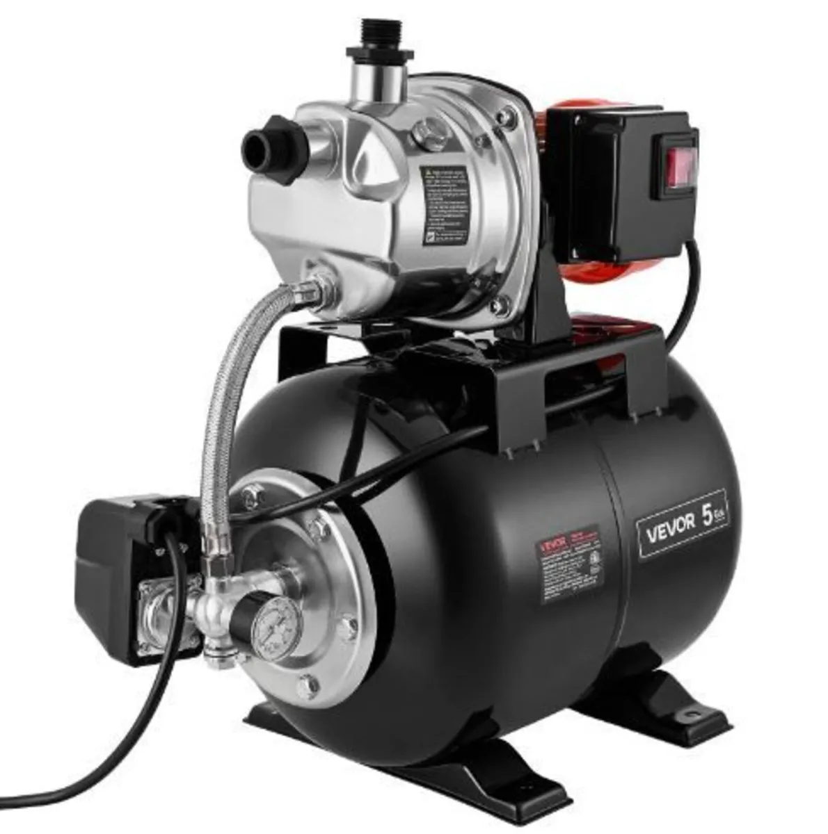 1 HP Shallow Well Pump with Pressure Tank - Image 1