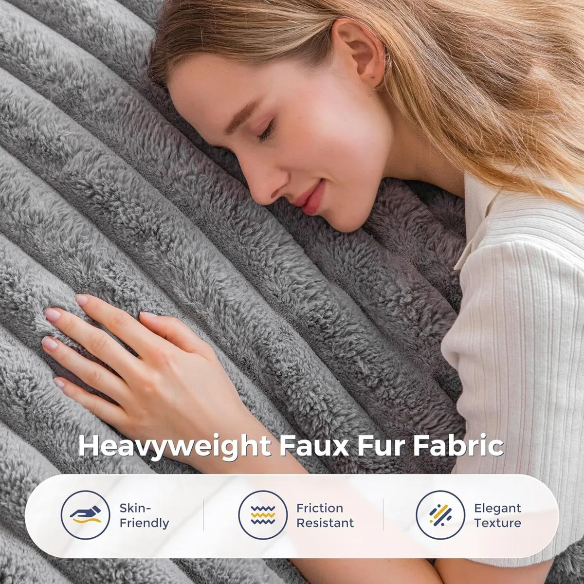 Giant Bean Bag Chair Faux Fur Lazy Lounge - Image 4
