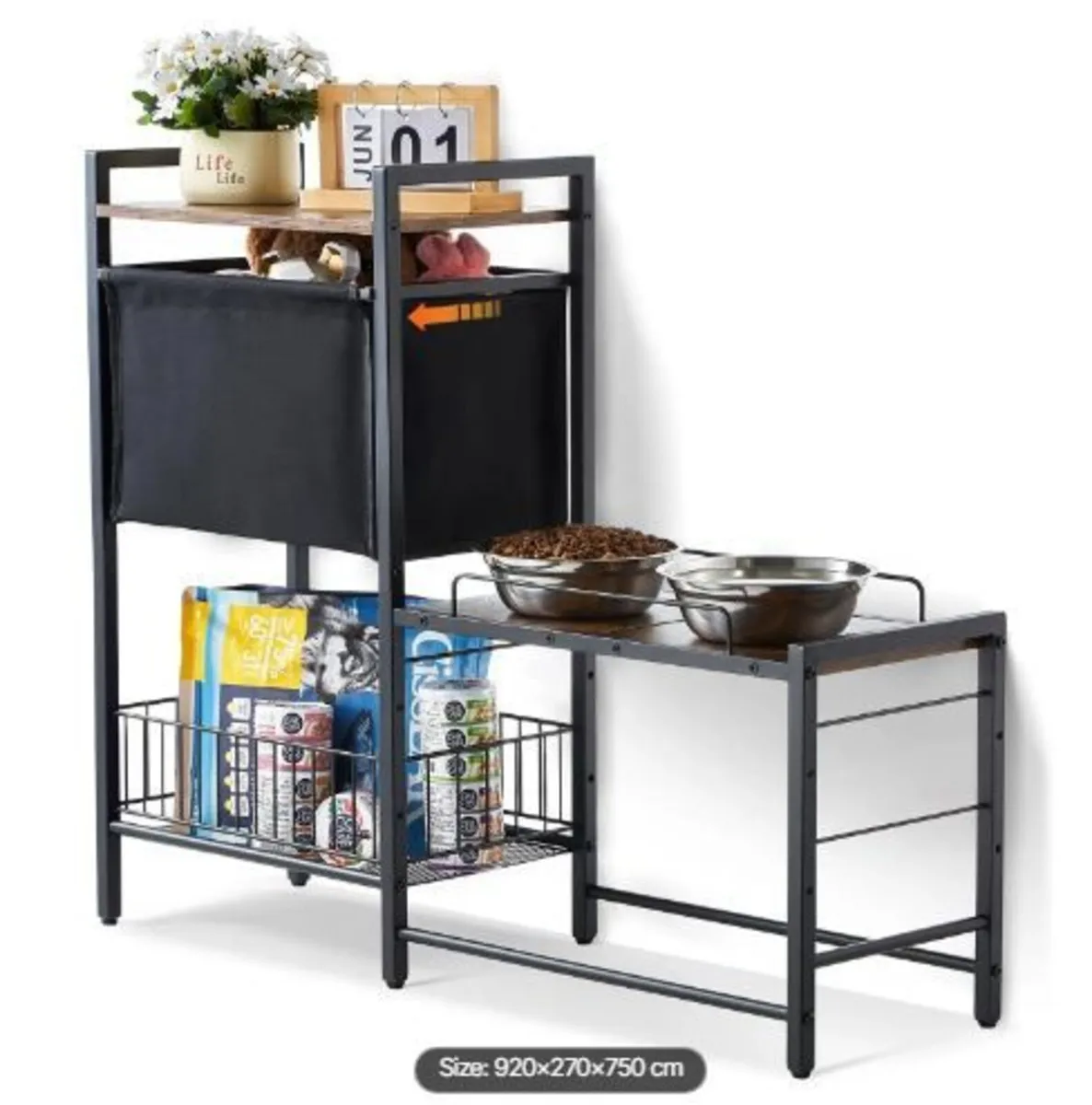 Pet Feeding Station with Storage - Image 1