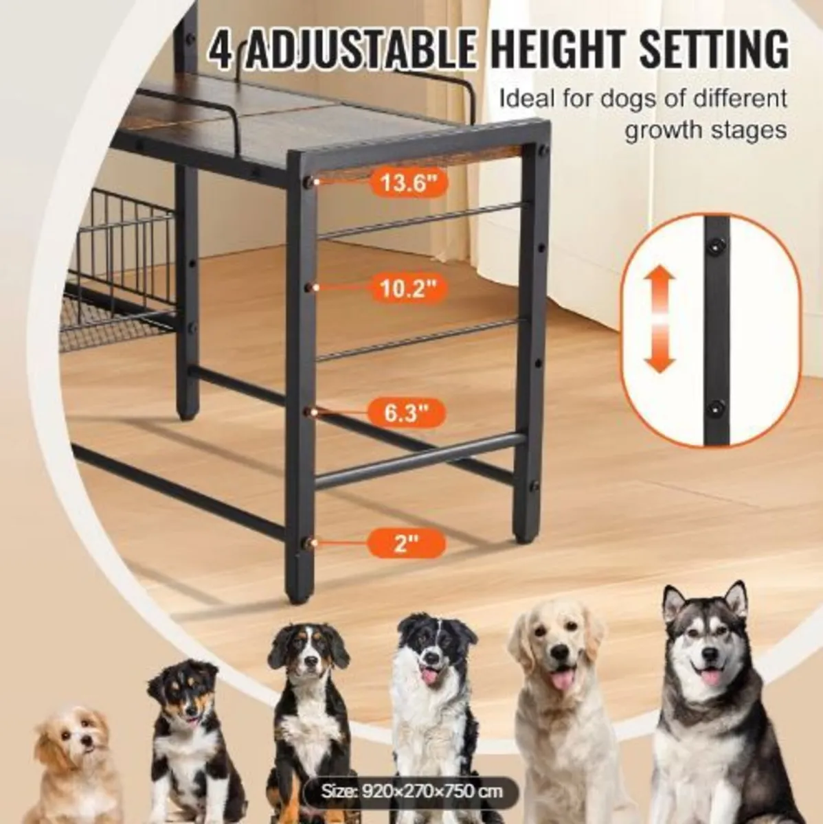 Pet Feeding Station with Storage - Image 4