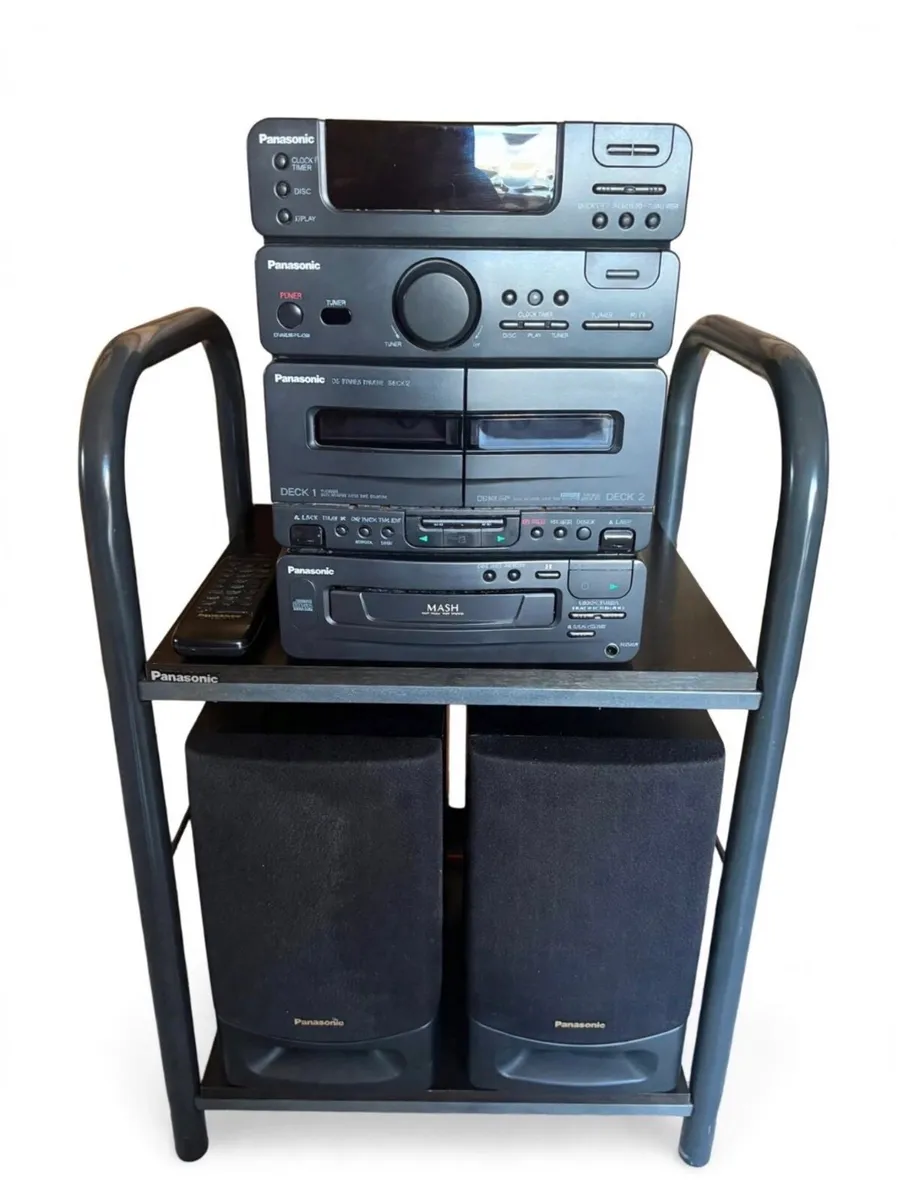 Vintage Panasonic Stereo - cassette - cd - remote
