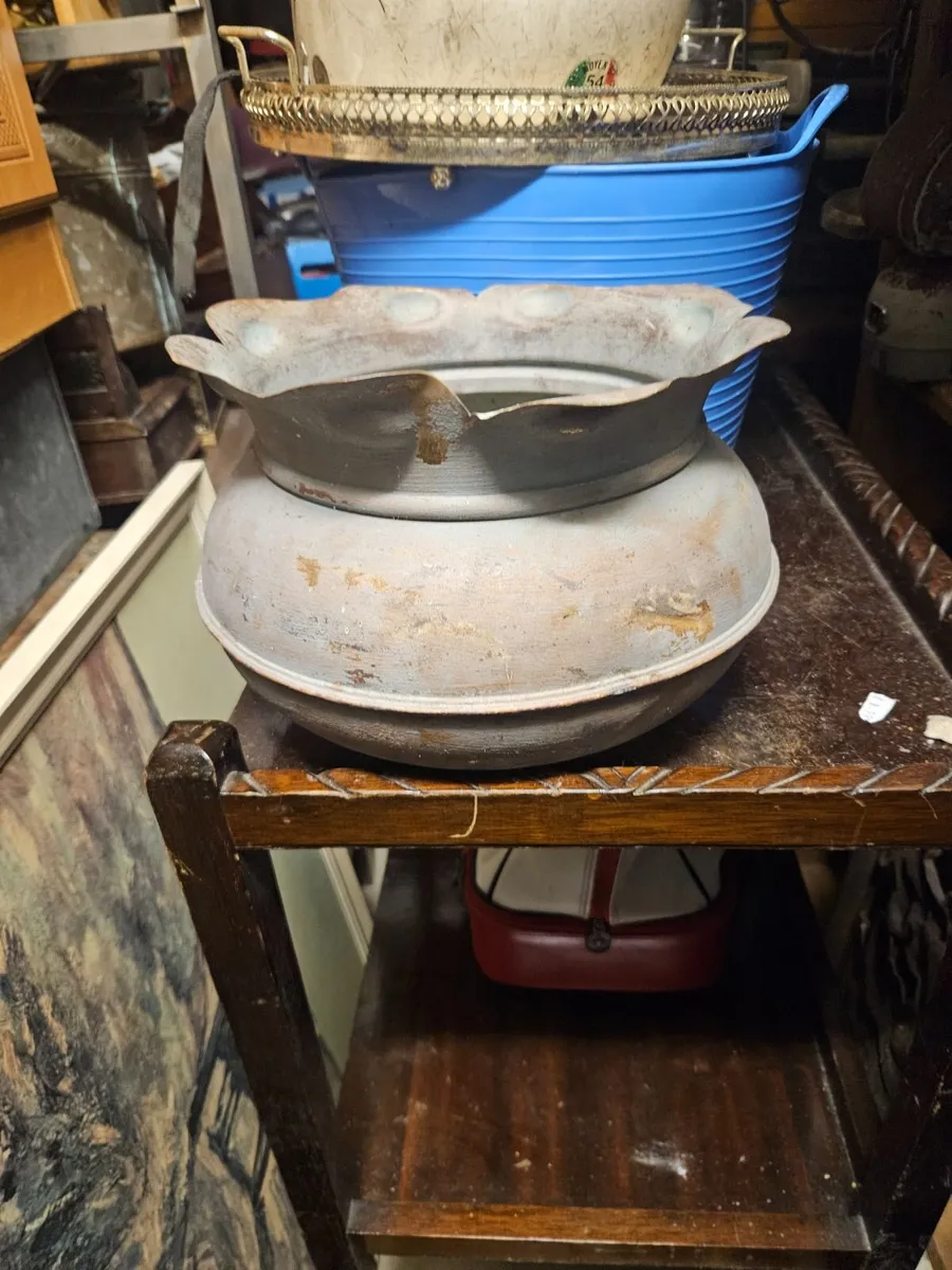 Vintage Copper Plant Pot - Image 1
