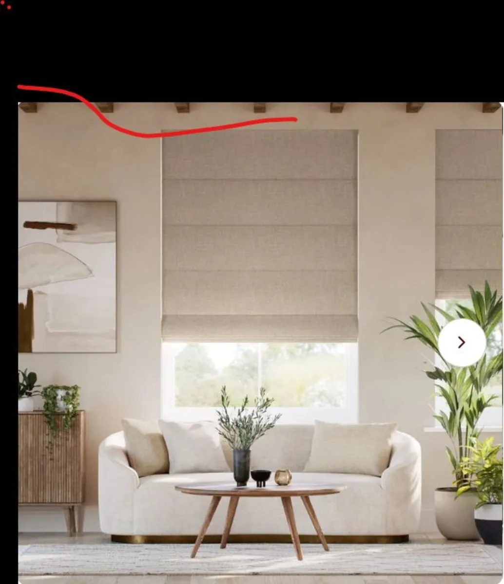 Roman blind velvet new - Image 2