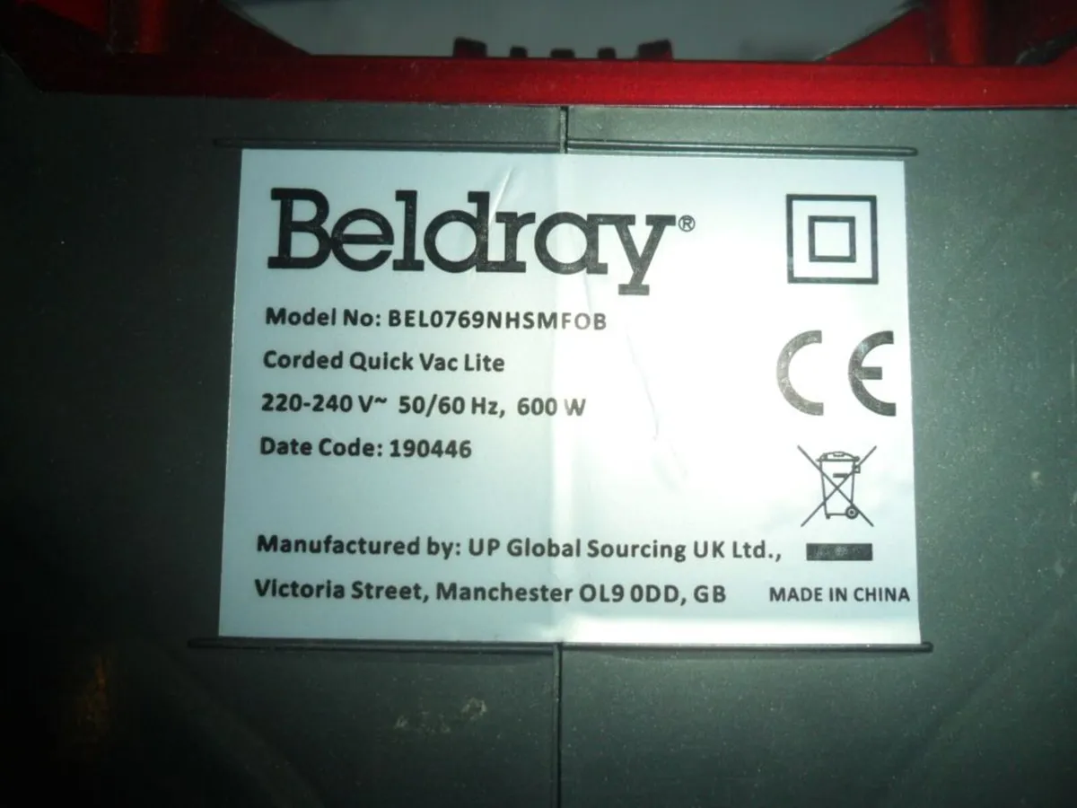 Beldray vacuum cleaner - Image 2