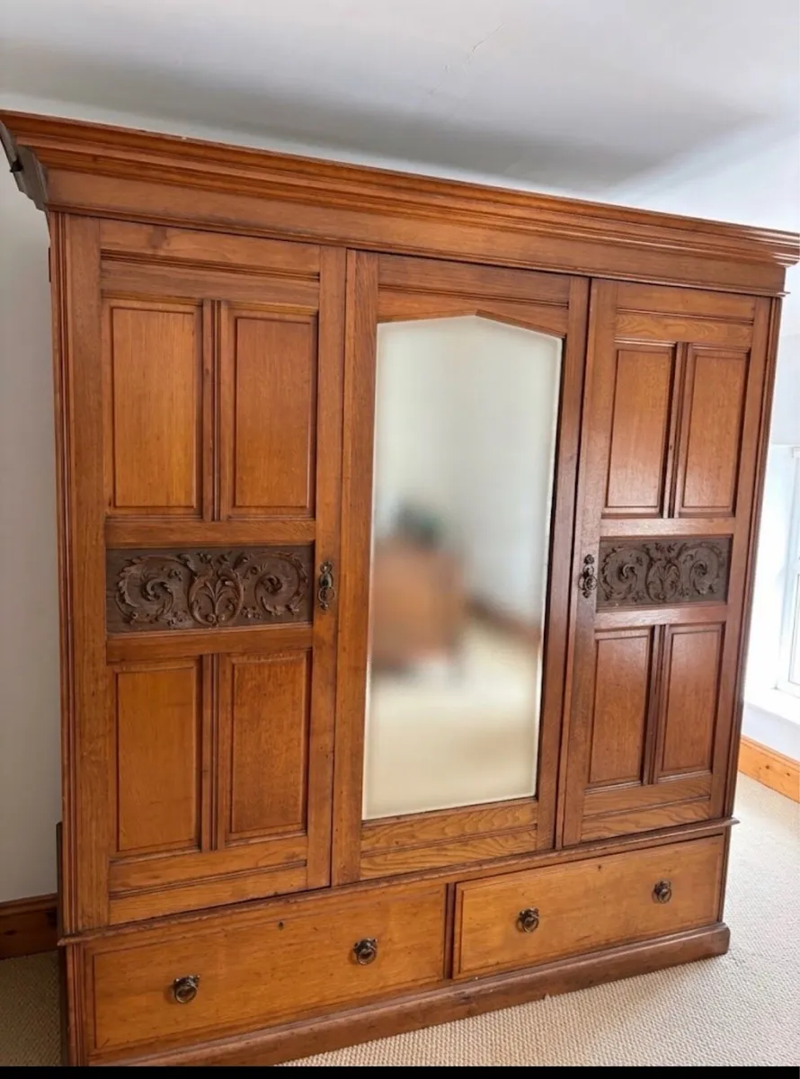 Hardwood wardrobe