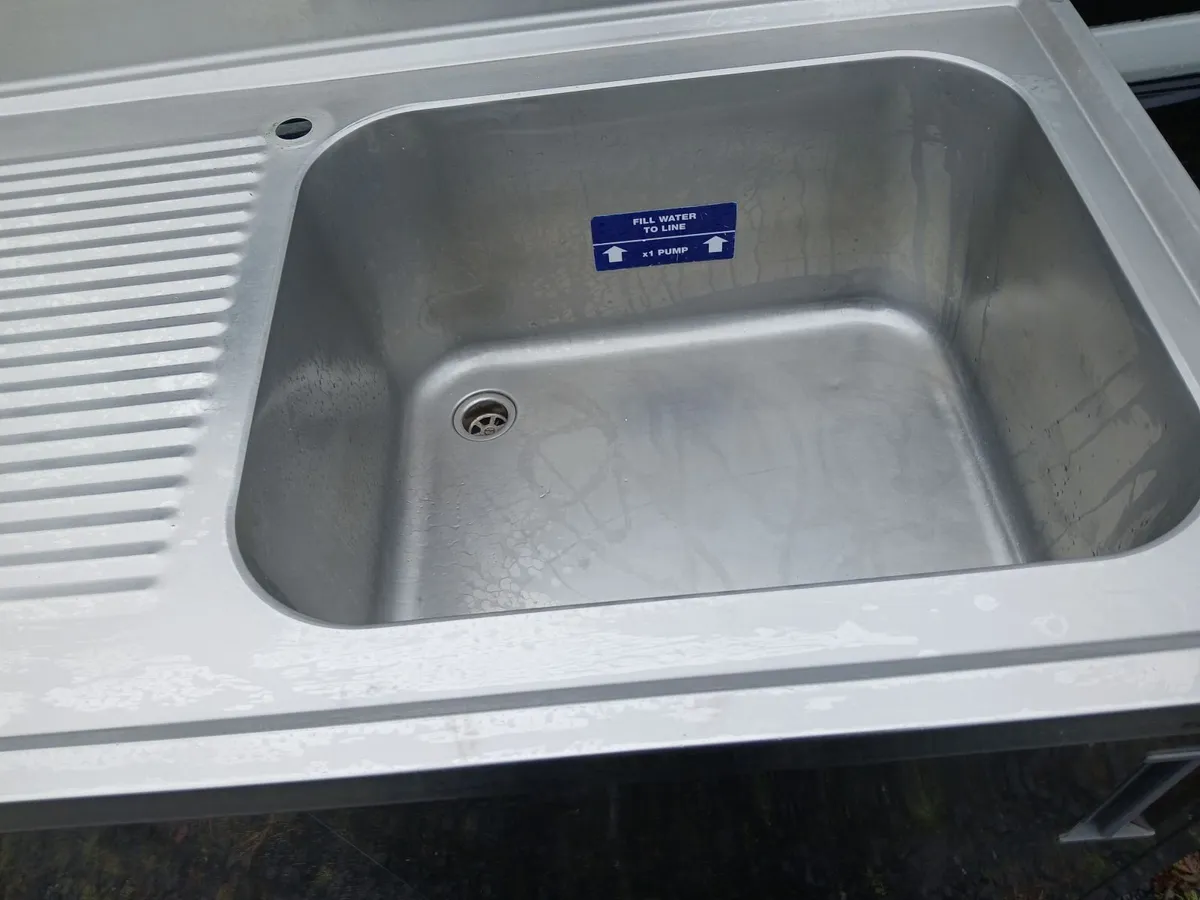 Staneless steel cabbinet sink unit complete - Image 1