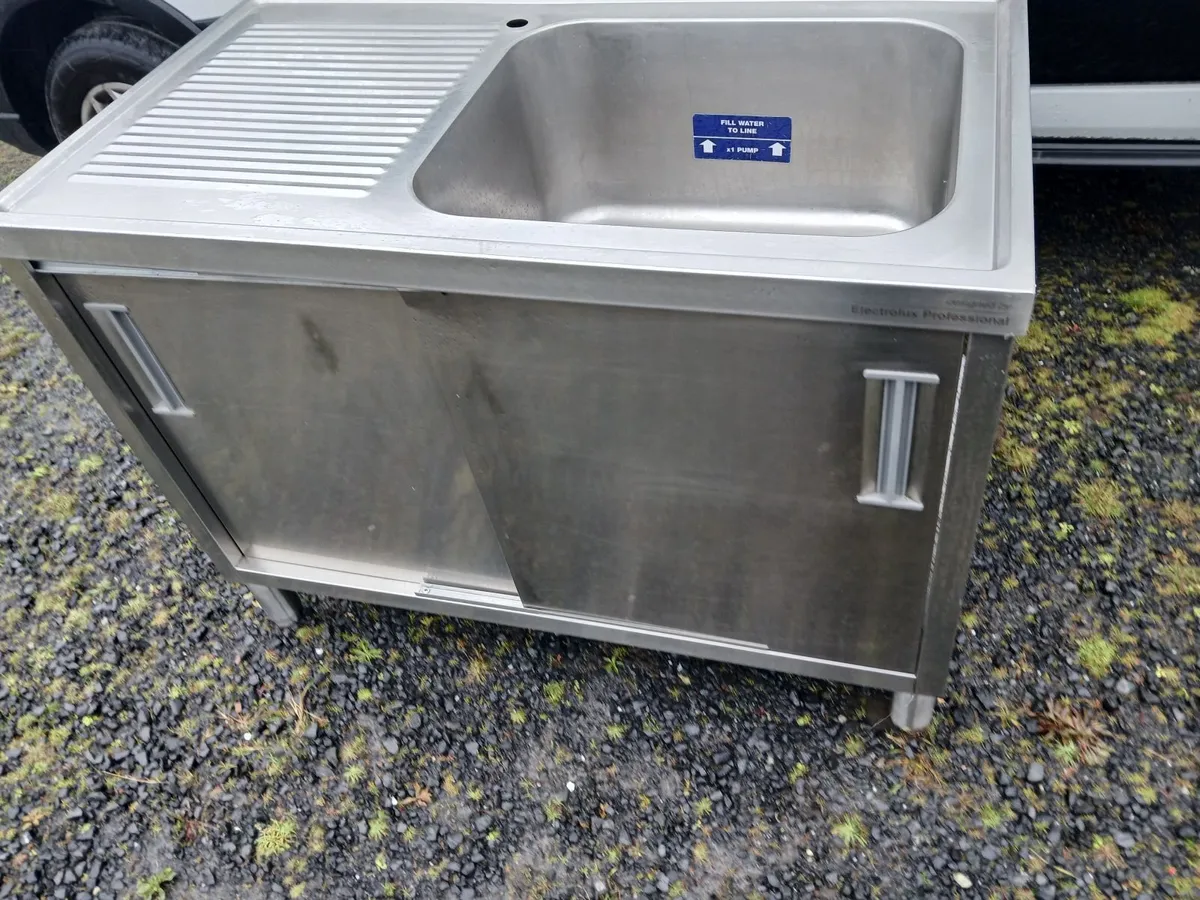 Staneless steel cabbinet sink unit complete - Image 2