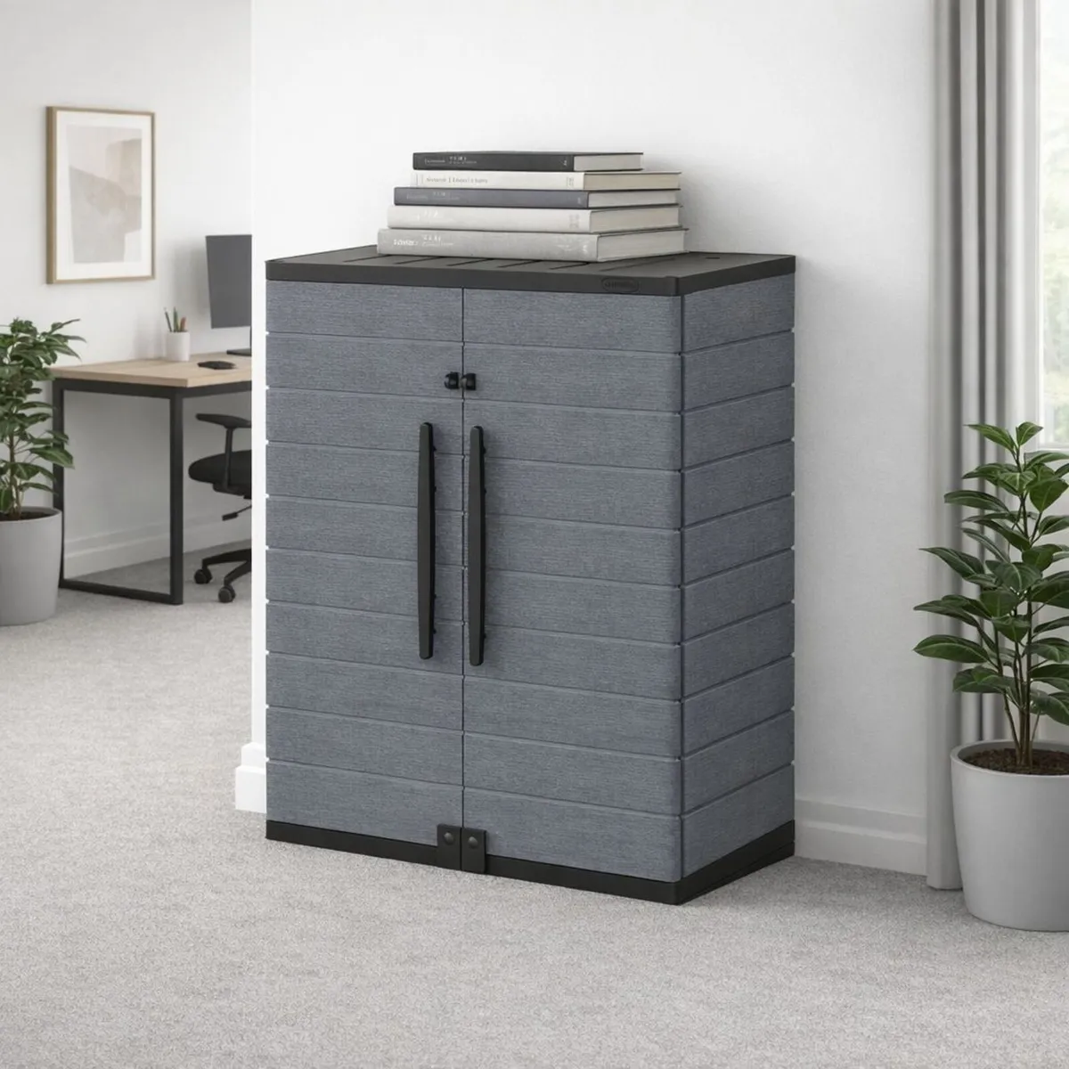 🗄️ DURAMAX SHORT VERTICAL STORAGE CABINET – GREY - Image 1