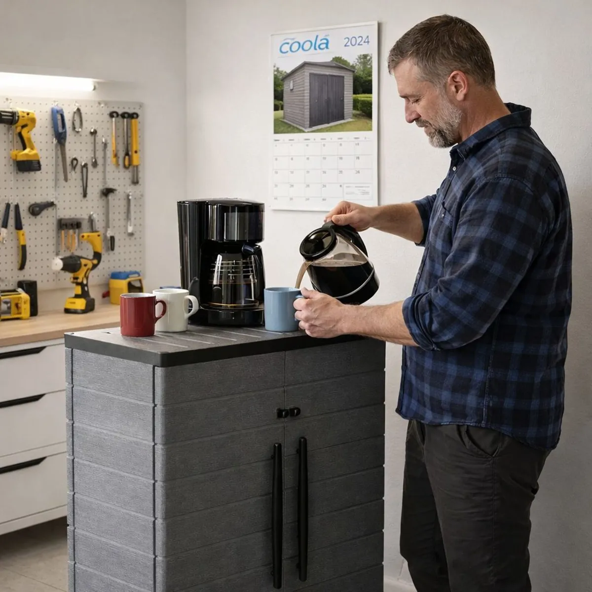 🗄️ DURAMAX SHORT VERTICAL STORAGE CABINET – GREY - Image 2