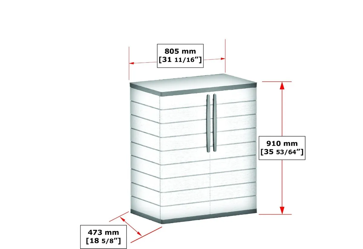 🗄️ DURAMAX SHORT VERTICAL STORAGE CABINET – GREY - Image 4