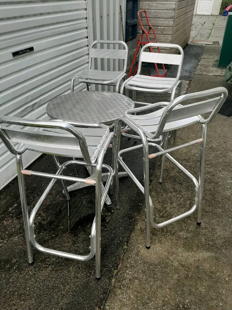 Table & 4 Chairs - Image 1