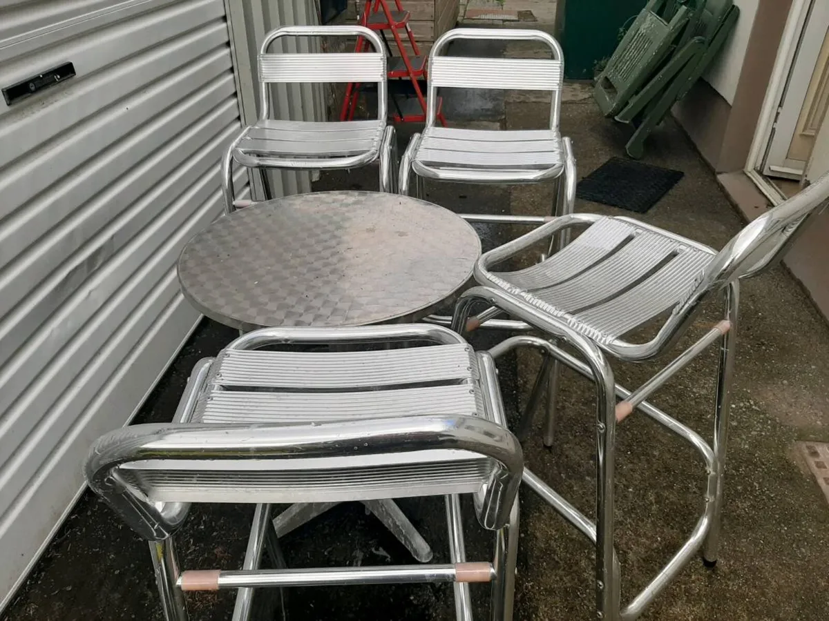 Table & 4 Chairs - Image 2