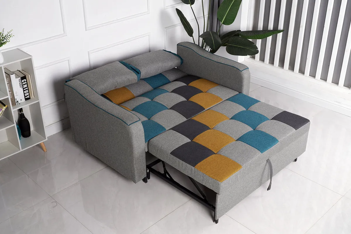 Brand new asben pach work blue grey sofa beds - Image 4