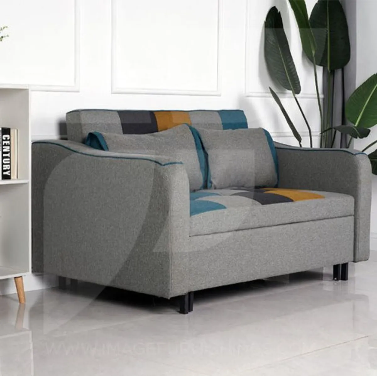Brand new asben pach work blue grey sofa beds - Image 2