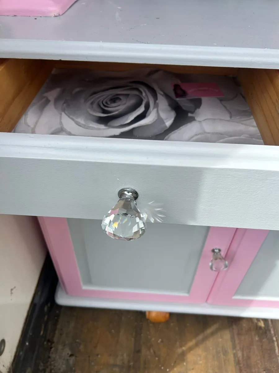 Pretty Pink & Grey Dresser - Image 3