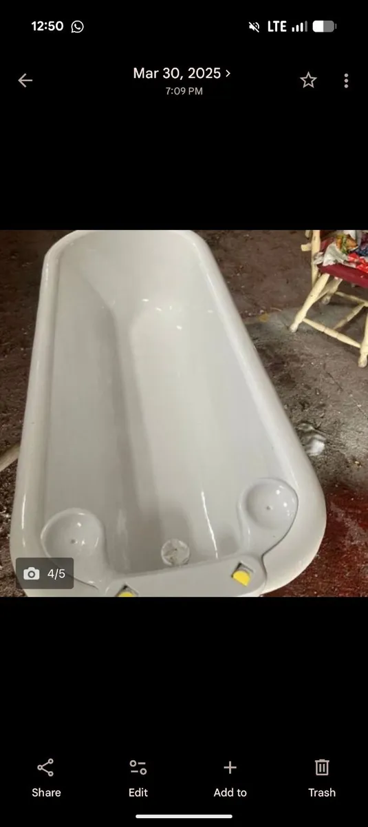 Cast iron 1950s bath - Image 1