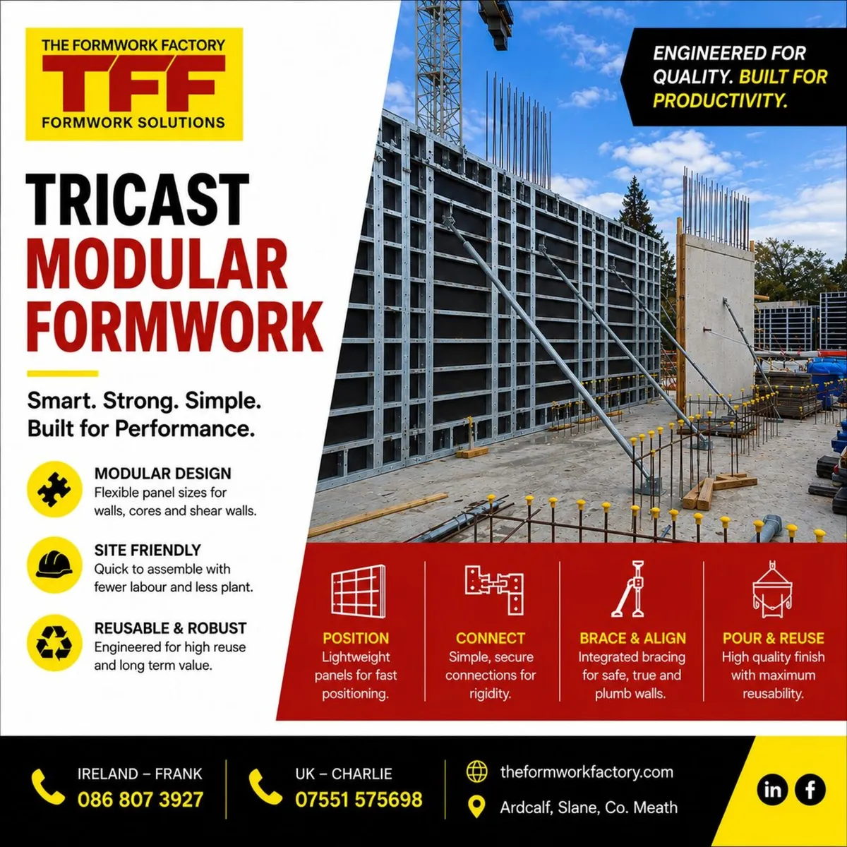 TRICAST WALL  FORMWORK from TFF Formwork Solutions - Image 1