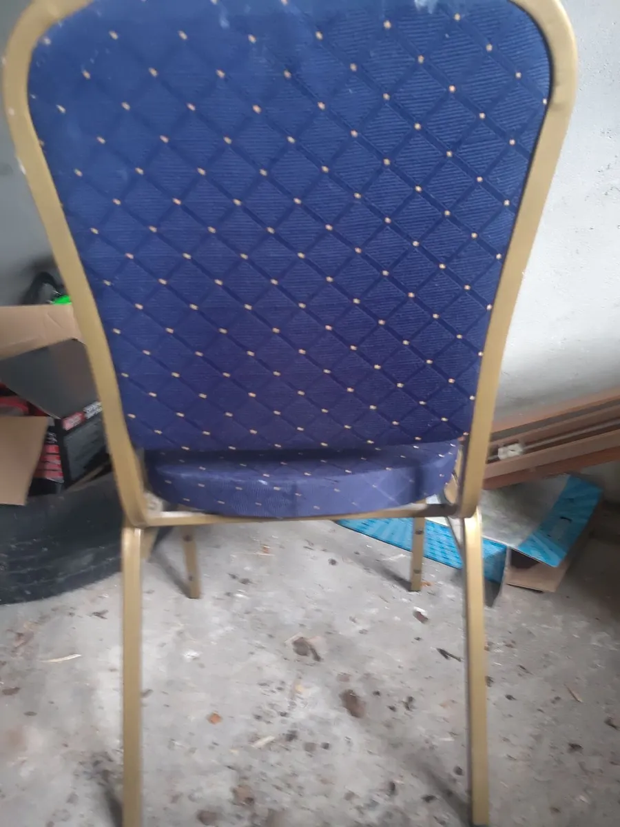 banquet Blue Chair not much used just 1 left - Image 1