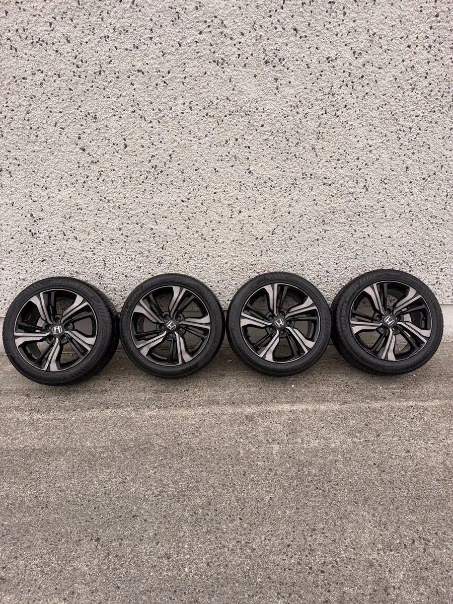 Honda Civic alloys/tyres - Image 1