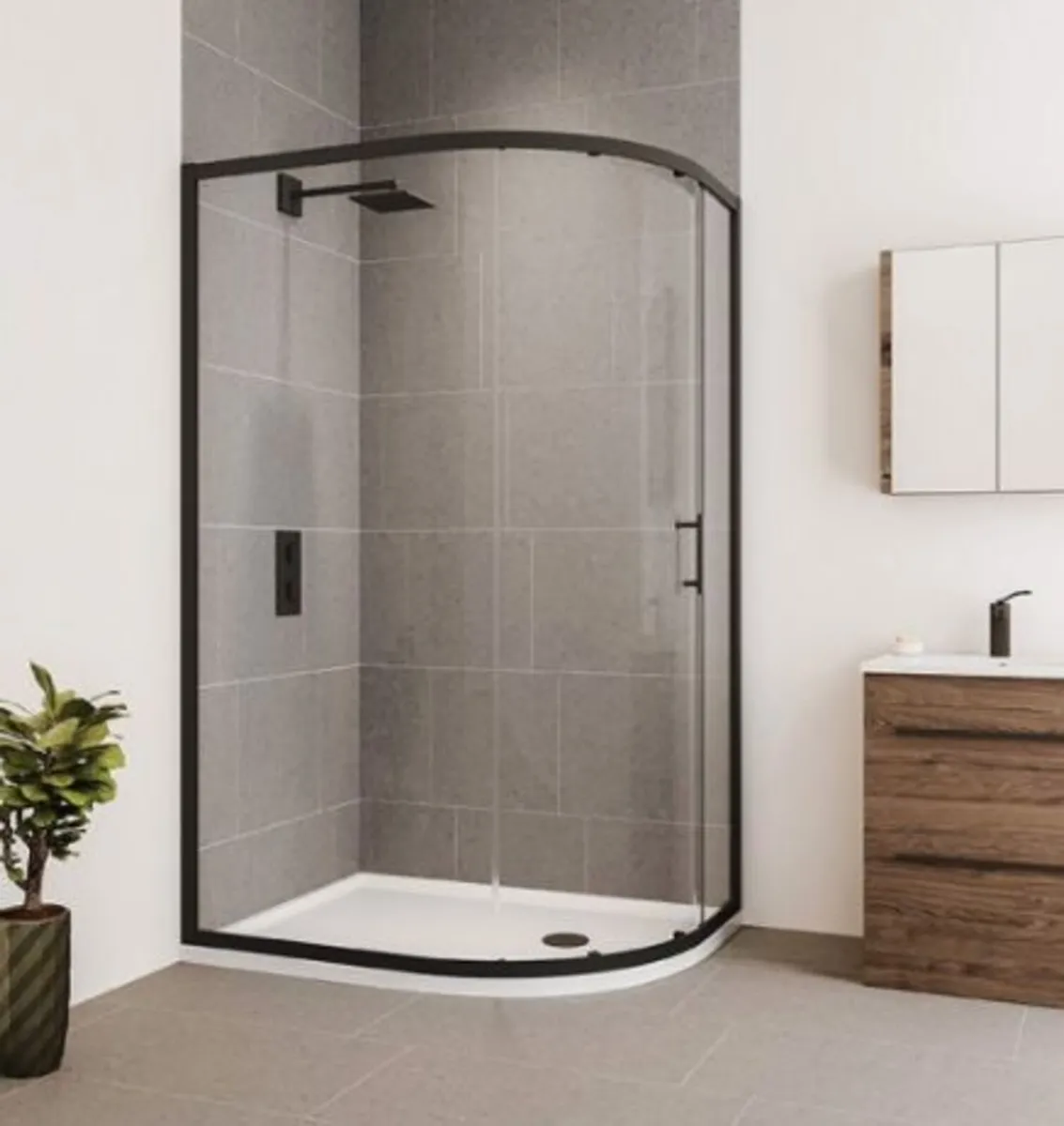 (New) Shower Tray and Shower Door. - Image 1