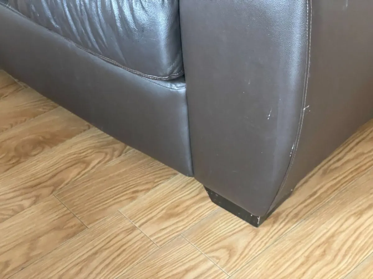 2 Leather Couches for Free - Image 2