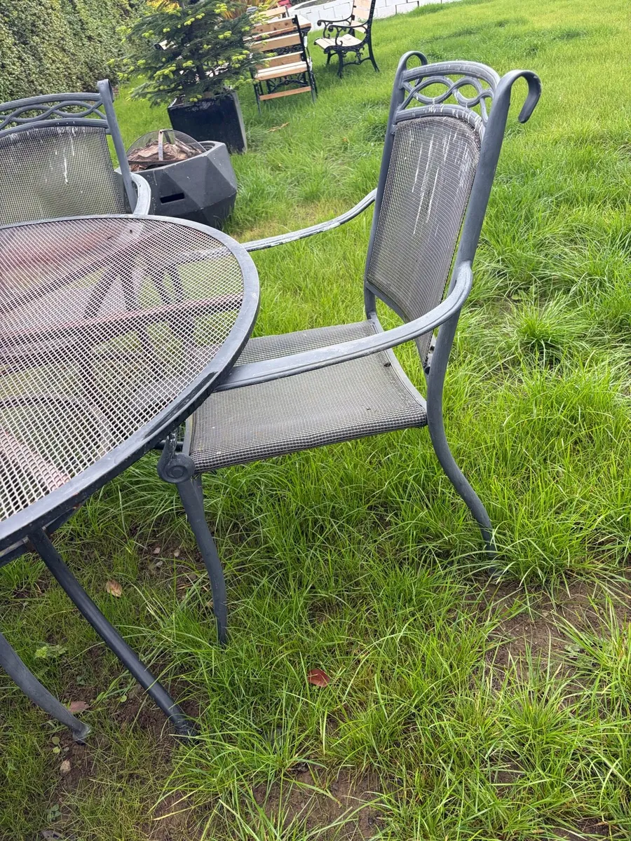 garden table + 4 chairs set - Image 2