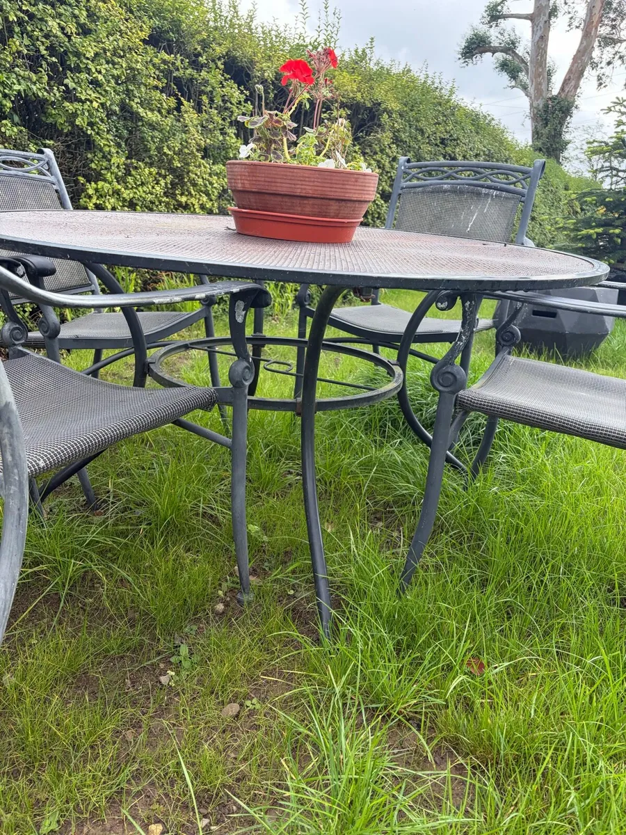 garden table + 4 chairs set - Image 4