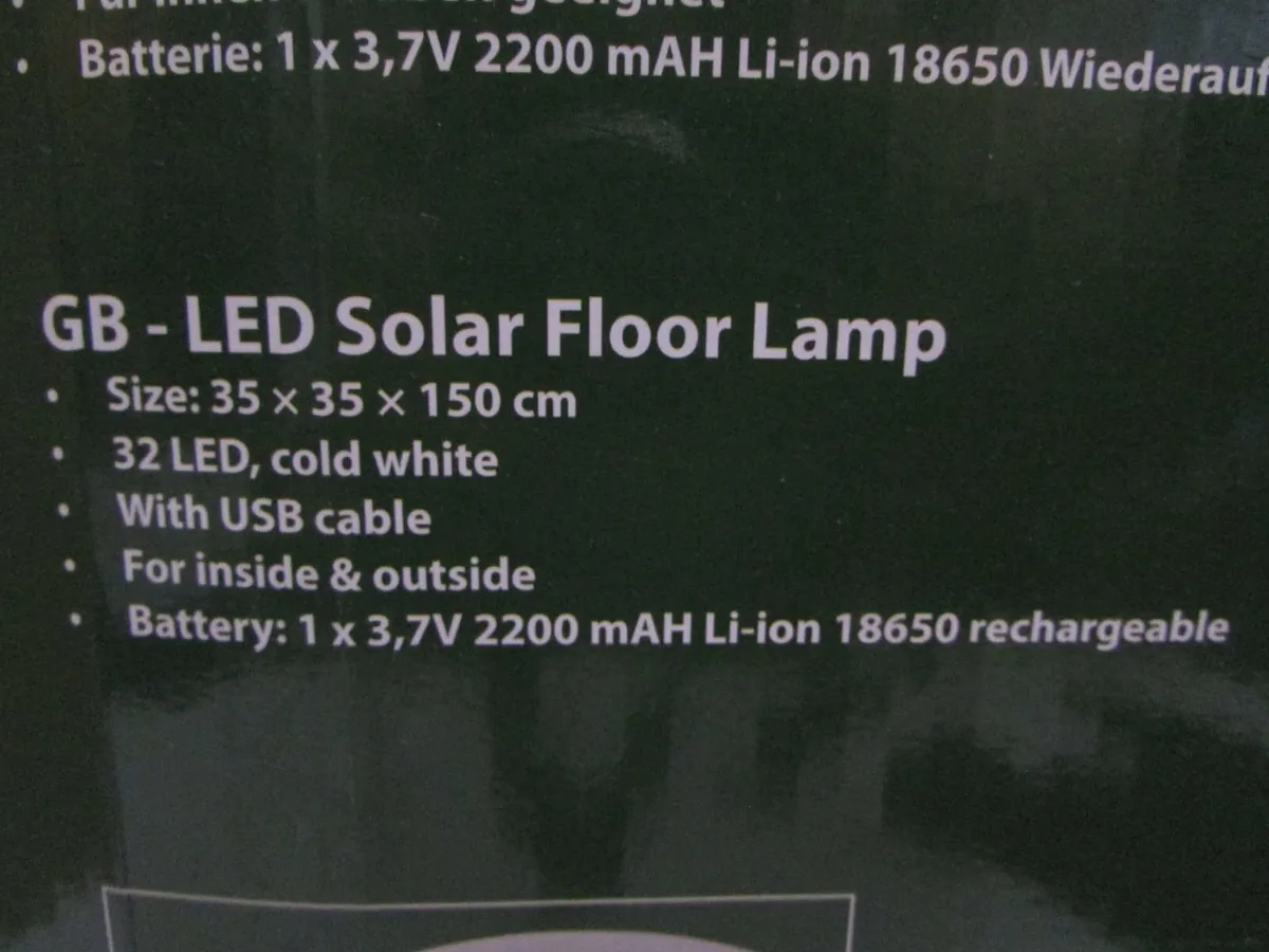 LED Solar Floor Lamp - Image 3
