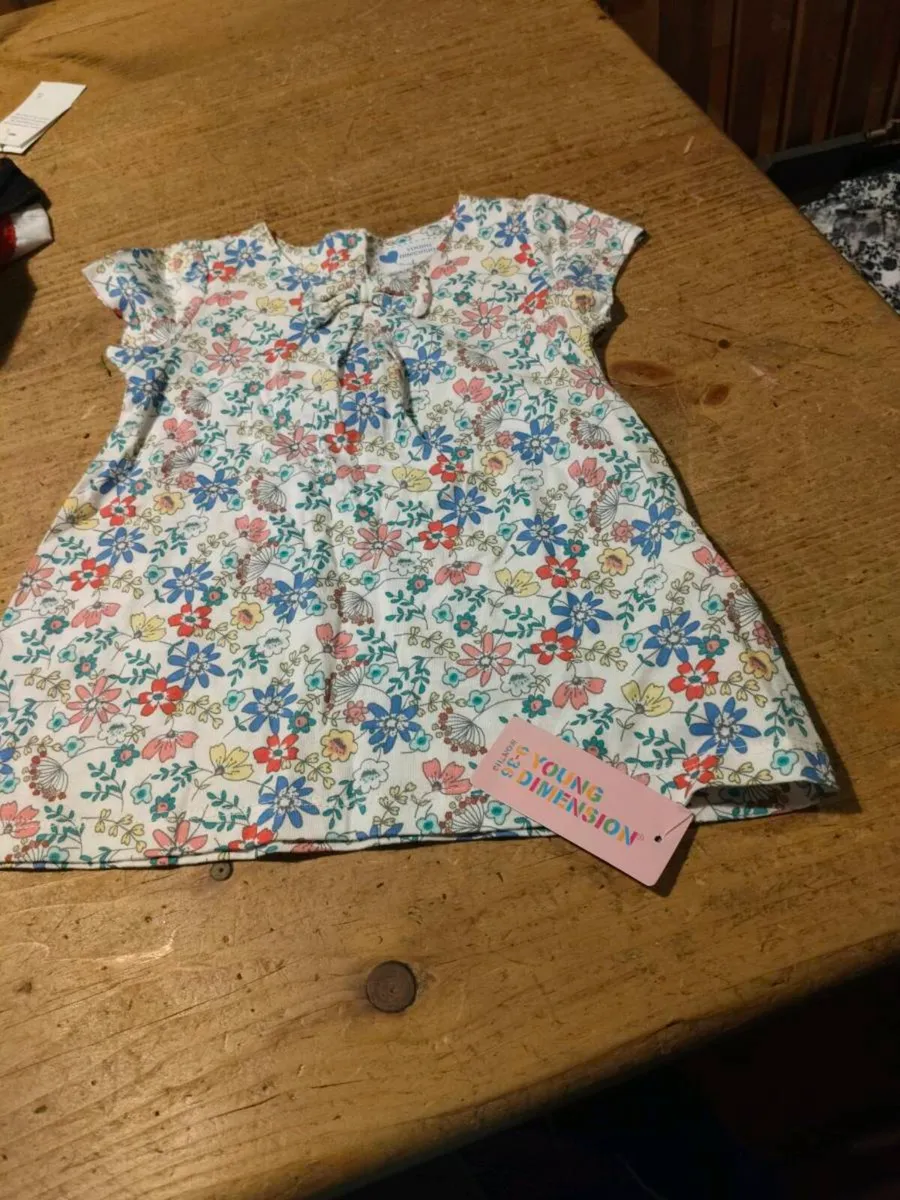 Young Dimension floral print baby dress with a sma - Image 1