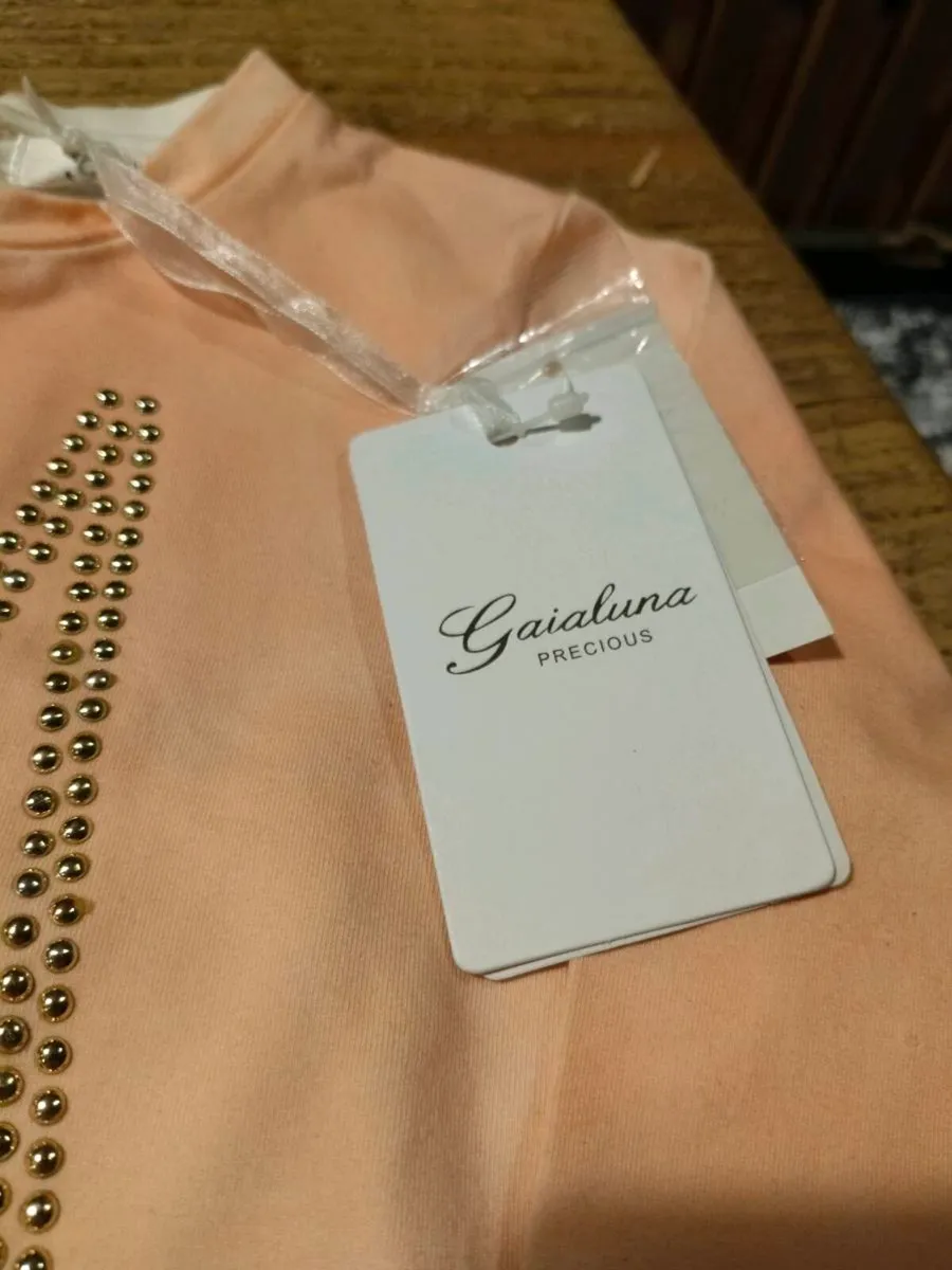 This is a Gaialuna peach-colored long-sleeve top f - Image 2