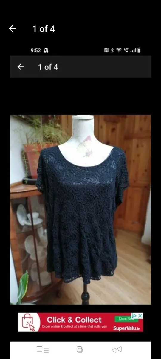 So Fabulous. Black top. Fully lined Size 18. €5.
C - Image 1
