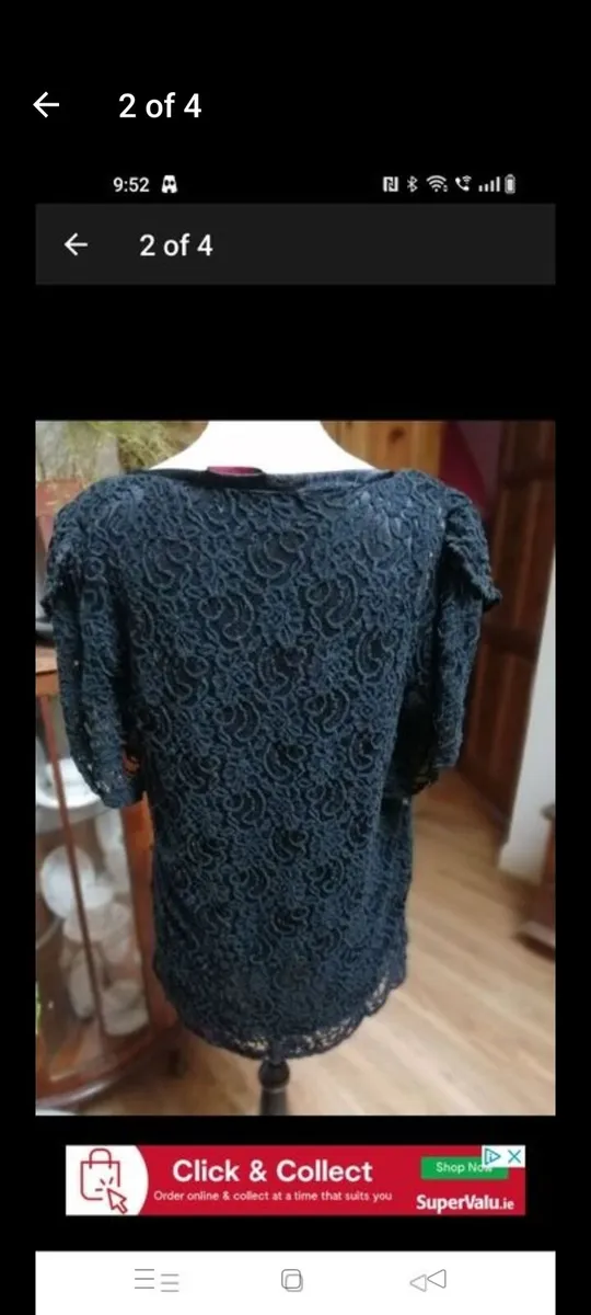 So Fabulous. Black top. Fully lined Size 18. €5.
C - Image 2