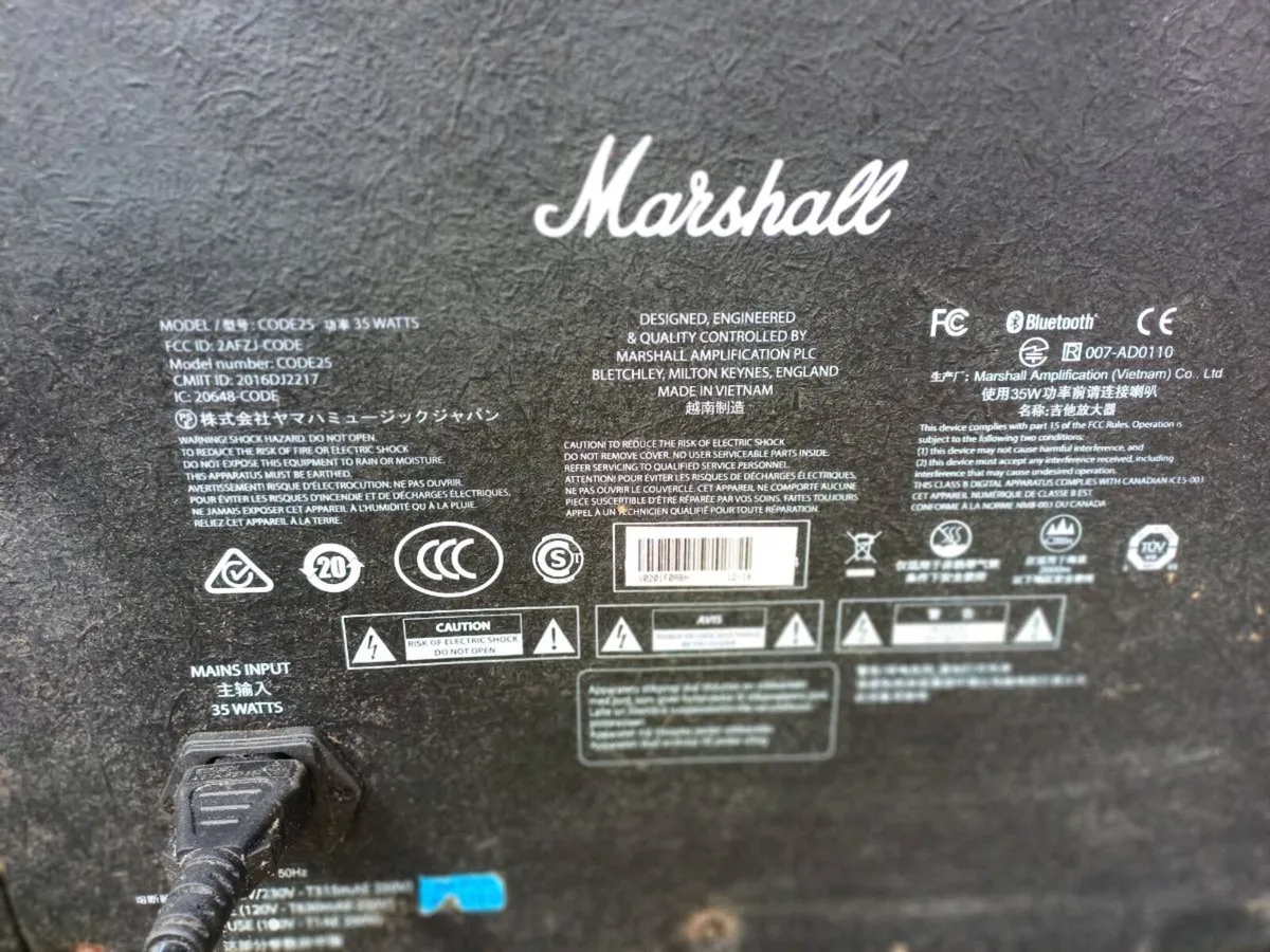 Marshall 25-watt Digital Guitar Amplifier - Image 3
