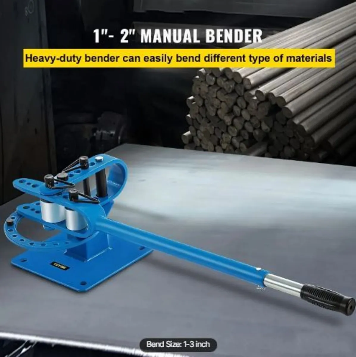 YP-9 Manual Bender, Soild Round Square Bar - Image 2
