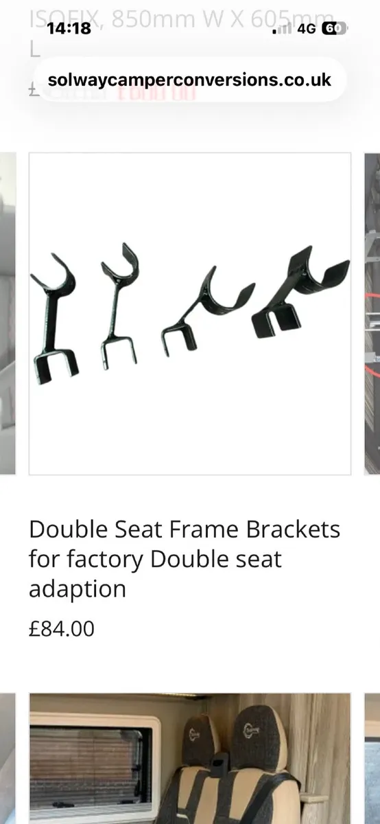 Campervan seats and double frame - Image 4