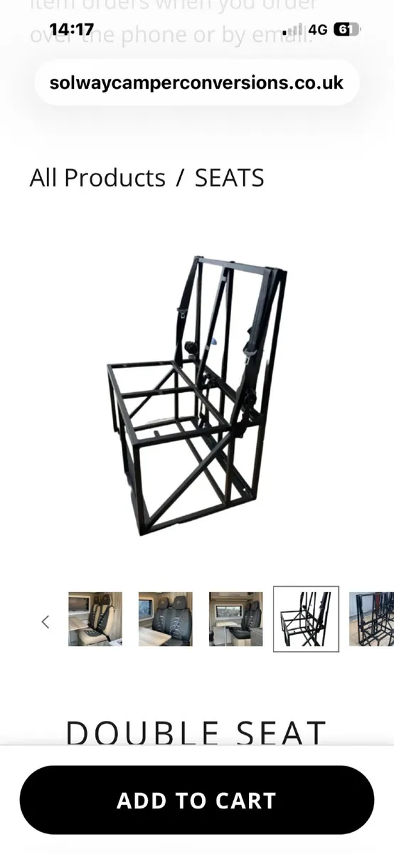 Campervan seats and double frame - Image 3
