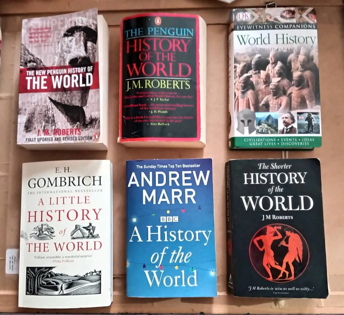 Six World History Books