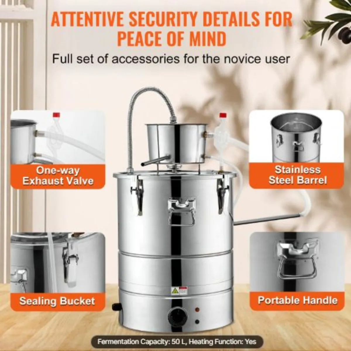 Essential Oil Still Water Distiller 49.2L - Image 3